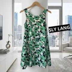SLY LANG 華やかリゾート花柄ワンピース チュニック フリーサイズ