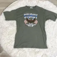 Helm Tシャツ カーキ イーグルプリント✨Mサイズ✨ビックリサイズ