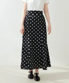 osono長さ変えれるレトロドットスカート(natural couture)