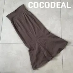 COCO DEAL ハイウエスト マーメイドスカート ブラウンのサムネイル