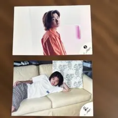 嵐公式写真 大野智嵐ロゴハワイ　ジャニーズJr.ロゴ　訳ありのサムネイル