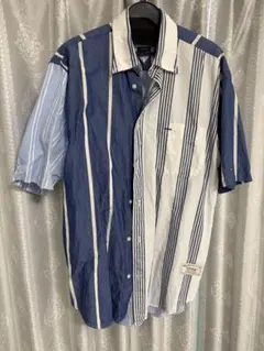 Tommy Hilfiger 半袖シャツ ストライプ コットンリネン Sのサムネイル