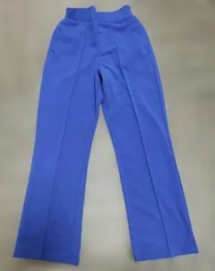 青色 スラックスパンツ Mサイズ ウエストゴム