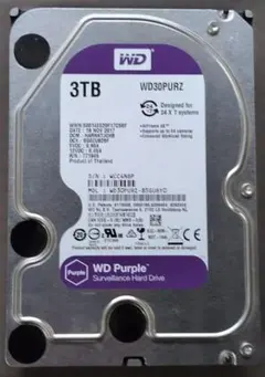 ほぼ未使用！使用8回☆21時間！WD30EZRZ [3TB HDD]☆正常214 - メルカリ