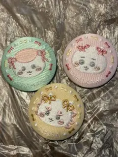 ちいかわ 刺繍缶バッジ2 ちいかわ他3個セット
