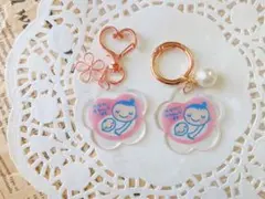 【お花version】マタニティマーク　マタニティキーホルダー