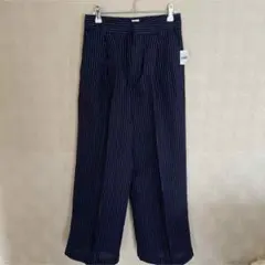 新品　タグ付　未使用　gap ギャップ　ボトムス　パンツ　ストライプ　ネイビー