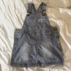 【値下げ】Buddy Lee ストライプオーバーオール 110サイズ