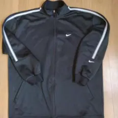 【希少】90s-00s NIKE 日本製 トラックジャケット XL 黒 白ライン