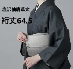 正絹塩沢紬　唐草文　①( 訪問着、黒留袖、袋帯なども出品)のサムネイル