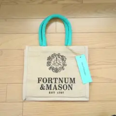 【新品・タグ付き】フォートナム&メイソン　エコバッグ　中型　ベージュ