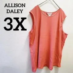 一点もの✨️ALLISON DALEY 【3X】ノースリーブ Tシャツ オレンジ