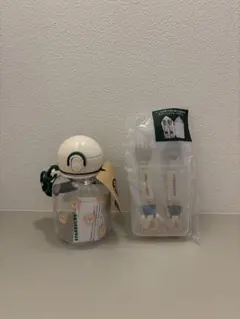 Starbucks ベアボトル スプーン＆フォークセット