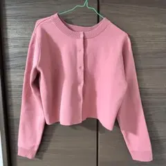 ピンク トップス カーディガン 長袖のサムネイル