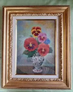 坂口國男 額入り絵 テーブルの上の花 金沢美大教授 油絵 坂口國男 額入り絵 テーブルの上の花 金沢美大教授 油絵 - メルカリ