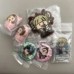 ヒロアカ おくるみマスコットチャーム でふぉラバ　くら寿司缶バッジ