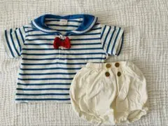 ドナルドダック セーラー風ベビー服 80