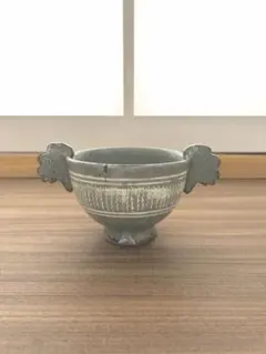 骨董 古陶 希少 まひこ 舞子焼 千鳥型 豆皿 小皿 茶道具 1客限り
