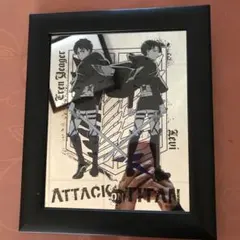 進撃の巨人 リヴァイ　エレン　アートフレーム