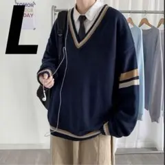 【新品】カーディガン L 韓国 ニット セーター ユニセックス