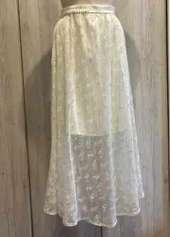 FRAY I.D チュールレーススカート ホワイト