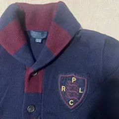 POLO RALPH LAUREN ショールカラーコットンニットカーディガン