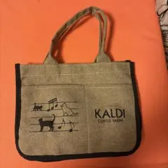KALDI 猫と音符のトートバッグ 中型