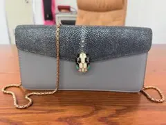 BVLGARI セルペンティ ショルダーバッグ グレーのサムネイル