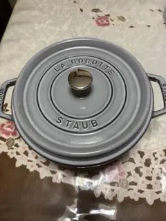新品未使用】STAUB LA COCOTTE グレー 鍋 ラウンド 24cm - メルカリ