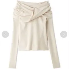 snidel Sustainableオフショルニットプルオーバー