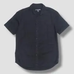00s 2009年製 OLD NAVY リネンシャツ　リネン混　ブラックリネンのサムネイル