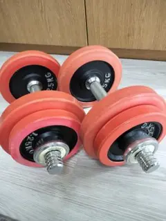 【送料込】ラバー付きダンベル　ダンベルプレート　20kg 筋トレ