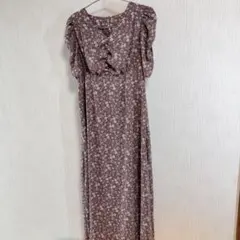 花柄ロングワンピース