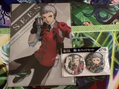 ペルソナ3 真田明彦 スクエアバッジ 缶バッジ ペルソナ3 リロード 真田明彦 総攻撃カットイン 缶バッジ - メルカリ