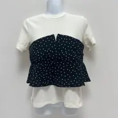 n*o様 GU★ジーユー★ビスチェ風トップス★ドット柄★Mサイズ