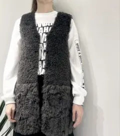 Risley リバーシブルボアロングベスト RISLEY リバーシブルバイカラーボアフーディジレ – TORAYA ONLINE STORE