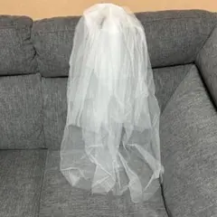 ホワイト ウェディングベール チュール　タカミブライダル