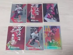 男子バレーボール日本代表 ウエハースカード ６枚まとめ売り