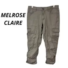 【メルローズクレール】カーゴパンツ ワークパンツ グレー (M)