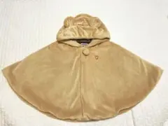 (美品)MIKI HOUSE フリースポンチョ ベージュ