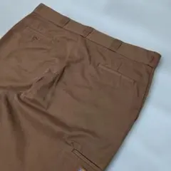 Dickies ダブルニー ブラウン 42-32ワークパンツ スラックス