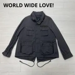 WORLD WIDE LOVE!　ワールドワイドラブ ミリタリージャケット
