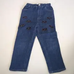 プティマイン　デニム　ジーンズ　リボン