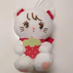 mikko illustrations　いちごマスコット　ぬいぐるみ