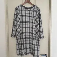 チェック柄長袖チュニックのサムネイル
