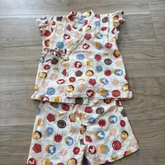 ☆女の子　男の子　95サイズ カラフル甚平　うさぎ