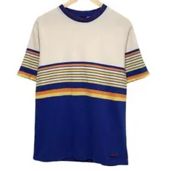 90s O'NEILL オニール　ビンテージ半袖ボーダーTシャツ　刺繍ロゴ　Lのサムネイル