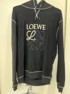 【超人気・美品】LOEWEロエベ/パーカー/レザーアナグラムロゴ/切替し/XL 2025年最新】LOEWE 柄・デザイン：刺繍 メンズ パーカーの人気
