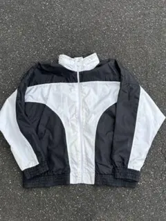 adidas ナイロンジャケット ブラック ホワイト