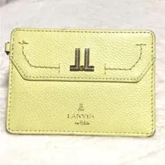 LANVIN on Bleu  ランバンオンブルー　パスケース　定期入　イエロー